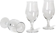 12x Stuks speciaalbier glazen set - 260 ml - tulpvormige bierglazen op voet