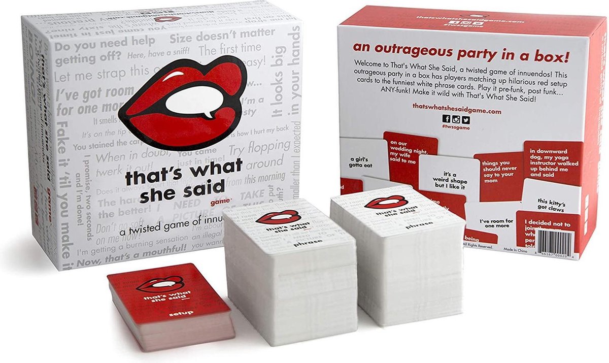 That's What She Said Party Game