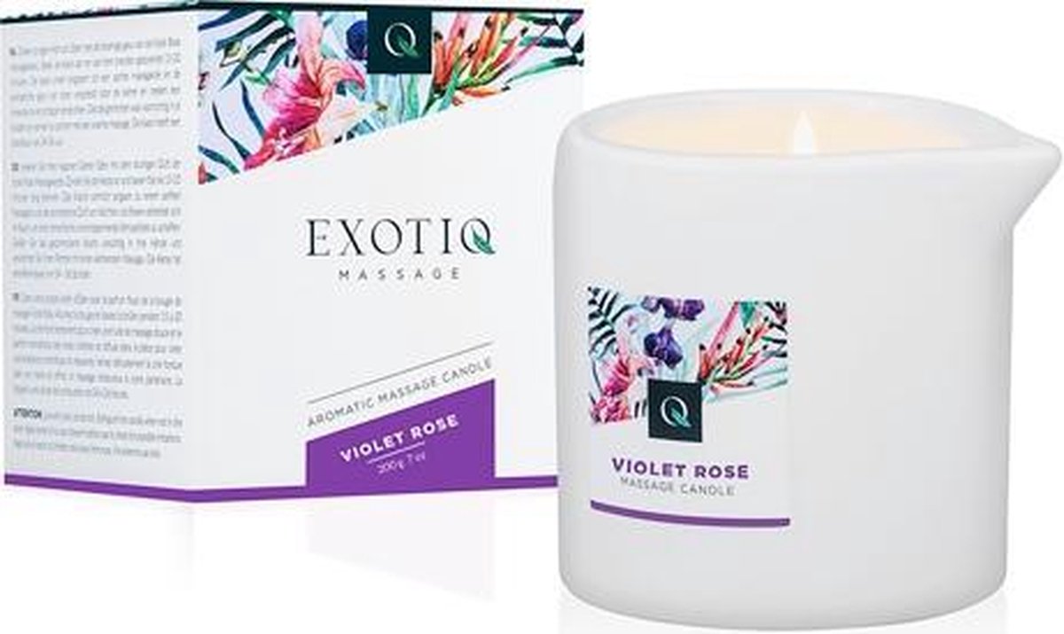 Exotiq - Exotiq Massagekaars Violet Rose - 200g