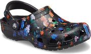 Crocs Classic Printed Floral Klomp Black