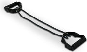 eSAM® Expander - Resistance Bands - Weerstandband - Fitness elastiek - Zwart - gemiddelde weerstand - Medium - met 2 tubes
