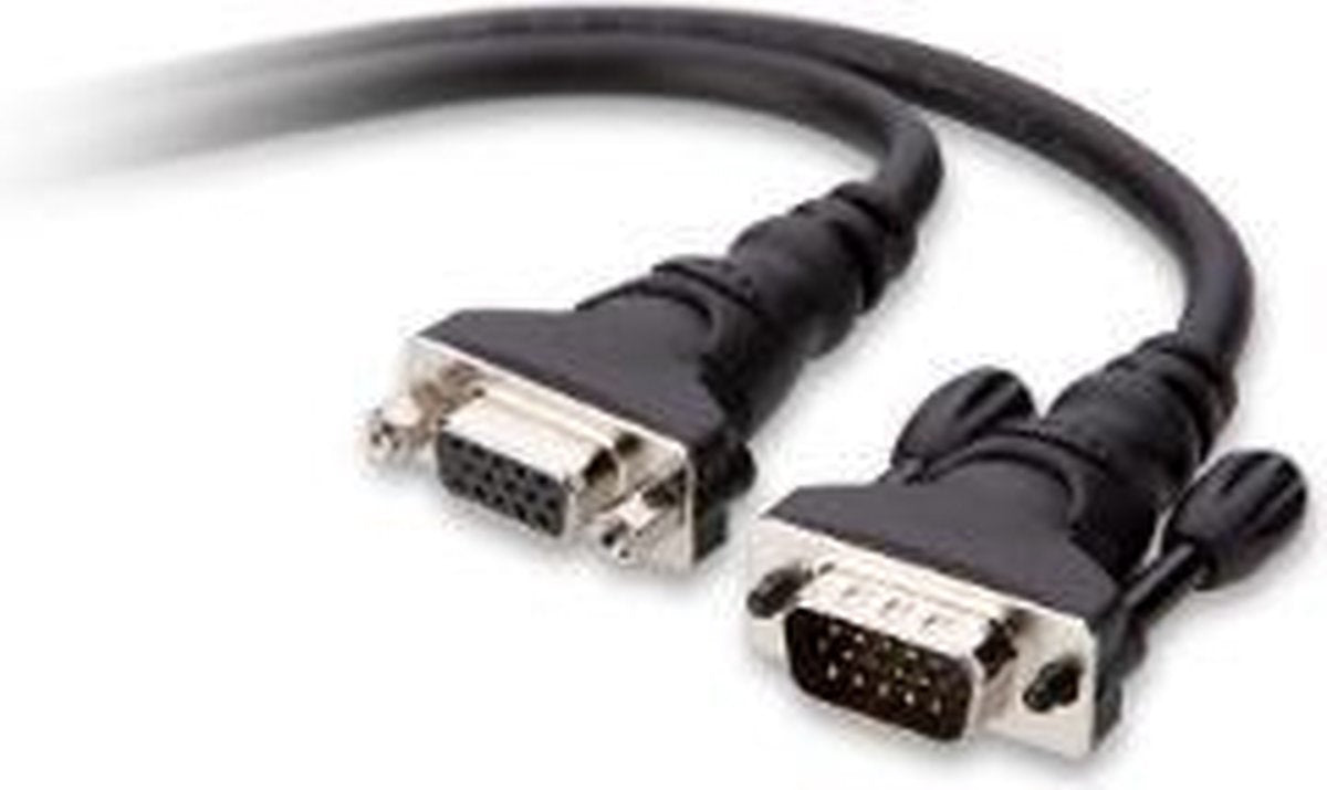 Belkin PRO Series - VGA-verlengkabel - HD-15 (VGA) (M) naar HD-15 (VGA) (V) - 3 m - met strengen