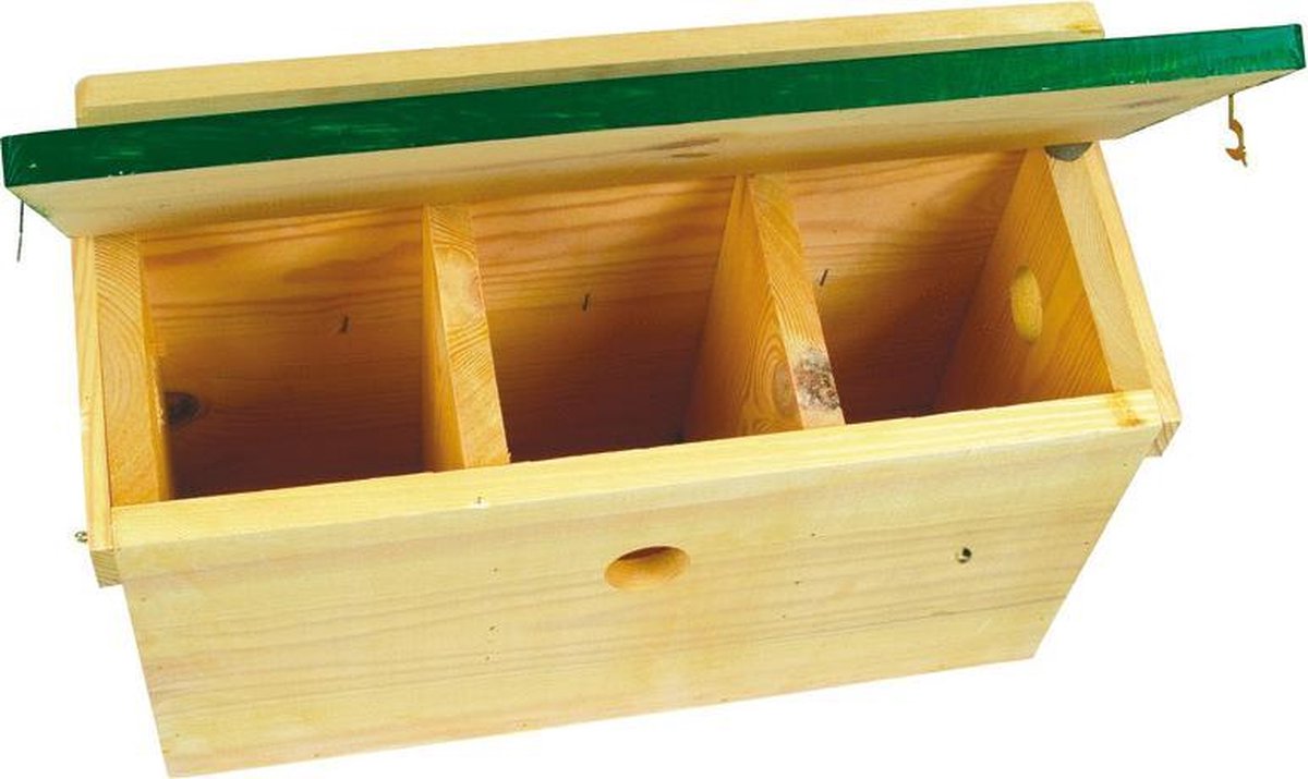 Mussen nestkast (groen dak)
