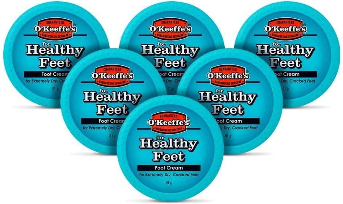 O'Keeffe's - Voetencreme - voor gezonde voeten - potje 91 gram 6 pak