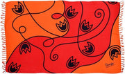 B-Beachi - Pareo - Danga -Tulpen rood-oranje
