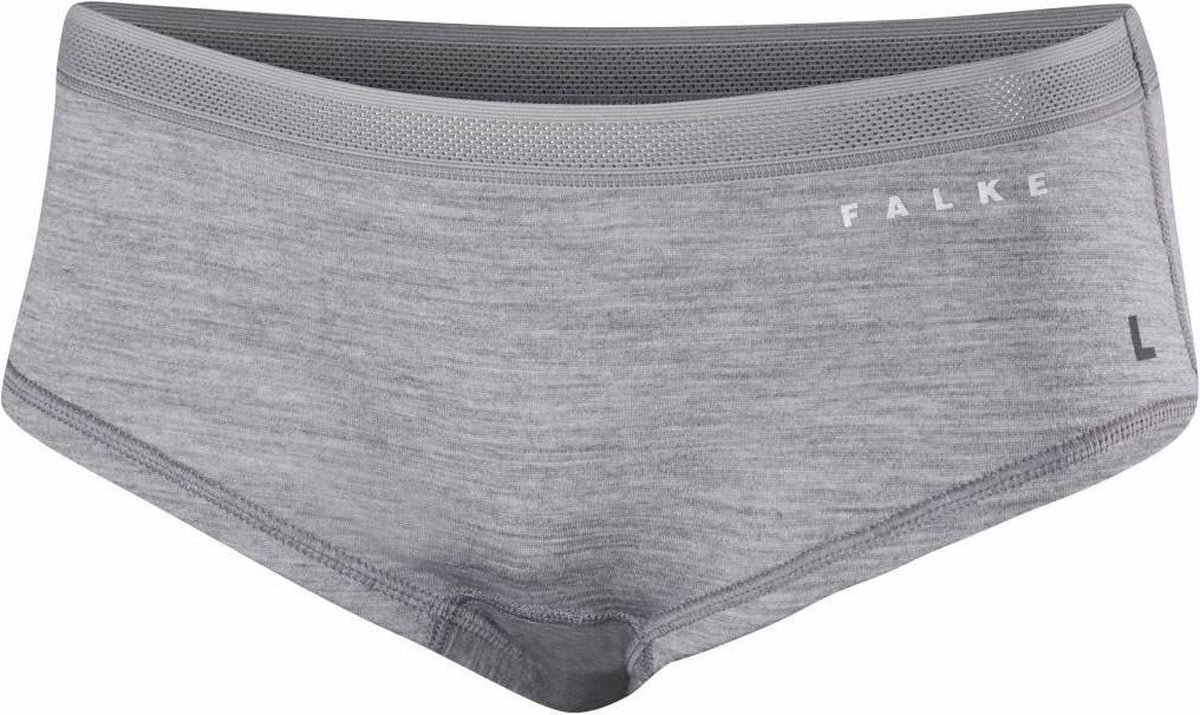 FALKE Wool Silk Dames Slip - Grey-Heather - Maat XS
