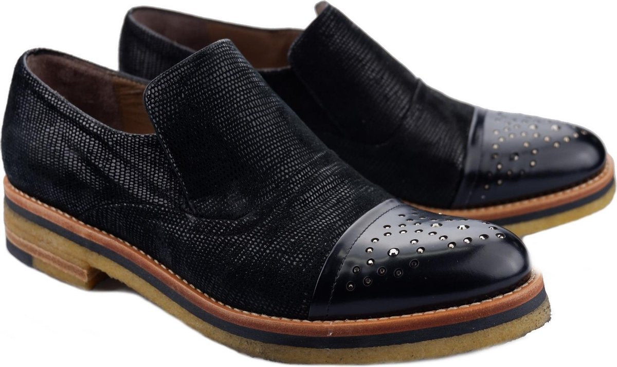 Zinda dames instapper - zwart - maat 40