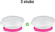 2x Baby bowl met zuignap - Bord antislip - Babybord set -  Kinderbord - Kommetje - Eetkom - Kom