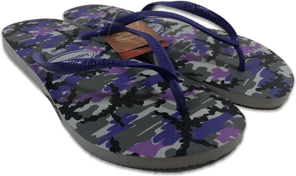 Havaianas - dames - Slim - Camouflage paars - Maat 43-44
