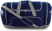Grote sporttas reistas blauw/grijs 69 cm
