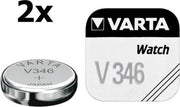 2 Stuks - Varta V346 10mAh 1.55V knoopcel batterij
