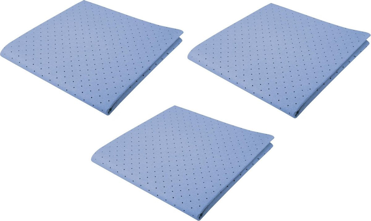 Maus wonderzeem blauw 3 stuks Kunstzeem 38x38cm