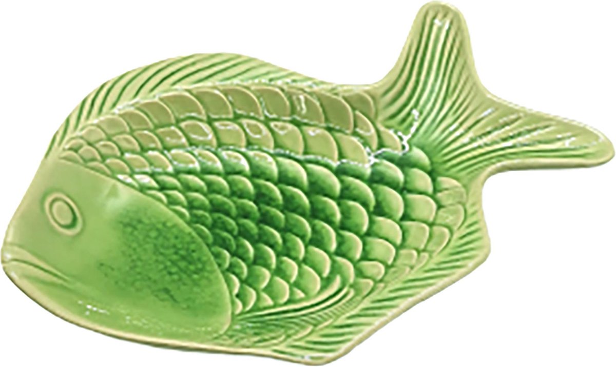Presenteerschaal - Visvormige schaal Groen 23 cm
