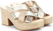 Pikolinos SAN JUAN W1Y-1796CLC dames sandaal - goud/zilver - maat 40