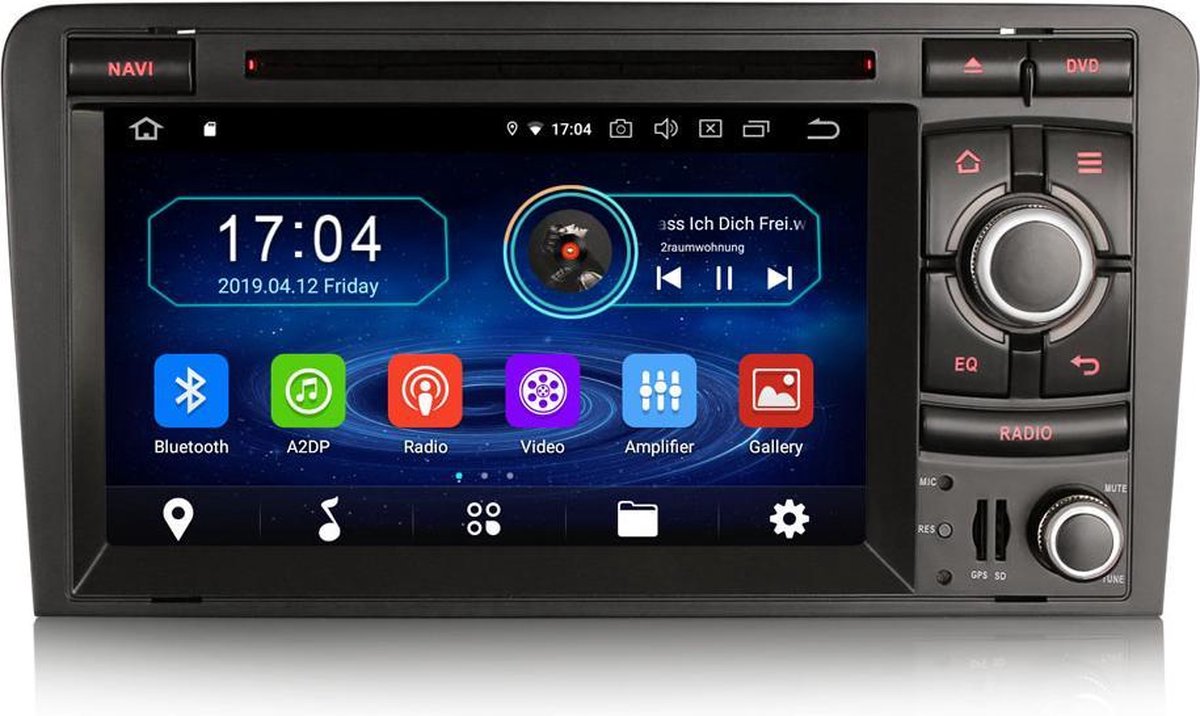 Audi A3 S3 RS3 | Android 9.0 Autoradio | 2003 t/m 2012