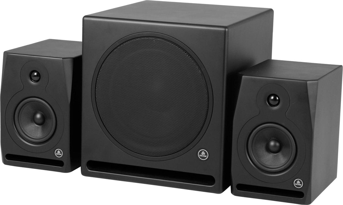 Devine RX-5A Black (2x) + Sub studiomonitoren