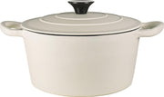 Braadpan rond gietijzer 24cm wit