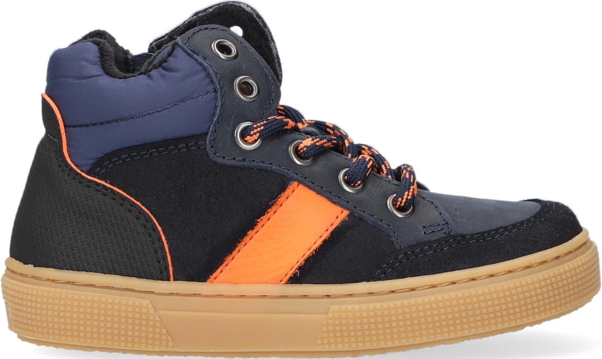 Koel4kids 03m012 Hoge sneakers - Leren Sneaker - Jongens - Blauw - Maat 29