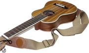 Professionele Verstelbare Stevige Gitaarband - Gitaarbanden - Guitar strap Band - Luxe Gitaarriem - Gitaar Riem - Bas Elektrische Akoestische Klassieke Gitaar - Verstelbaar - 100% Katoen - Beige - Kurk