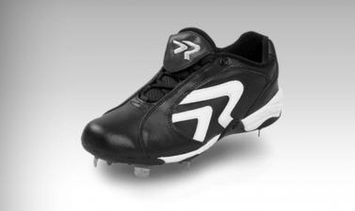 Ringor Diamond Star Metal Softball Cleats - Black - US 6