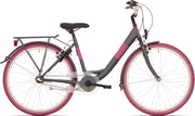 Kinderfiets Bike Fun Blizz meisjes 26 inch nexus 3 matt antraciet