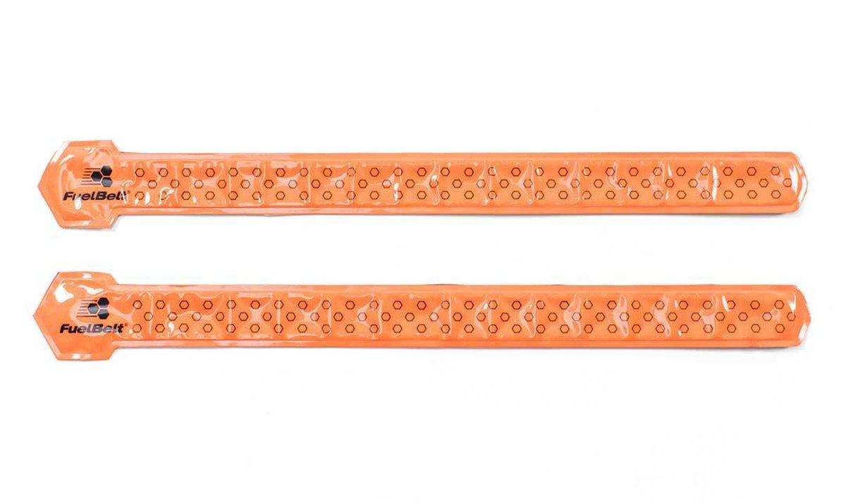 Fuelbelt Neon Snap Bands Reflectiebanden - Oranje