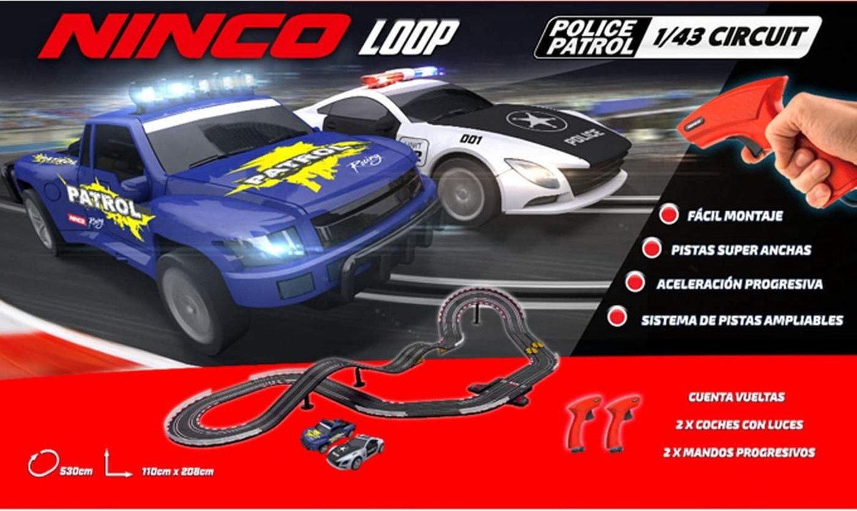 Ninco Slot Police Patrol Scale 1:43