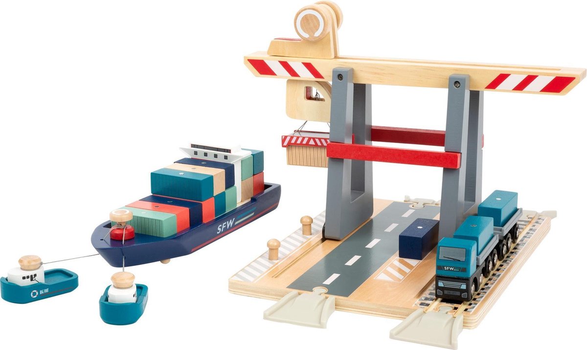 Small Foot Containerterminal Hout Junior 29-delig