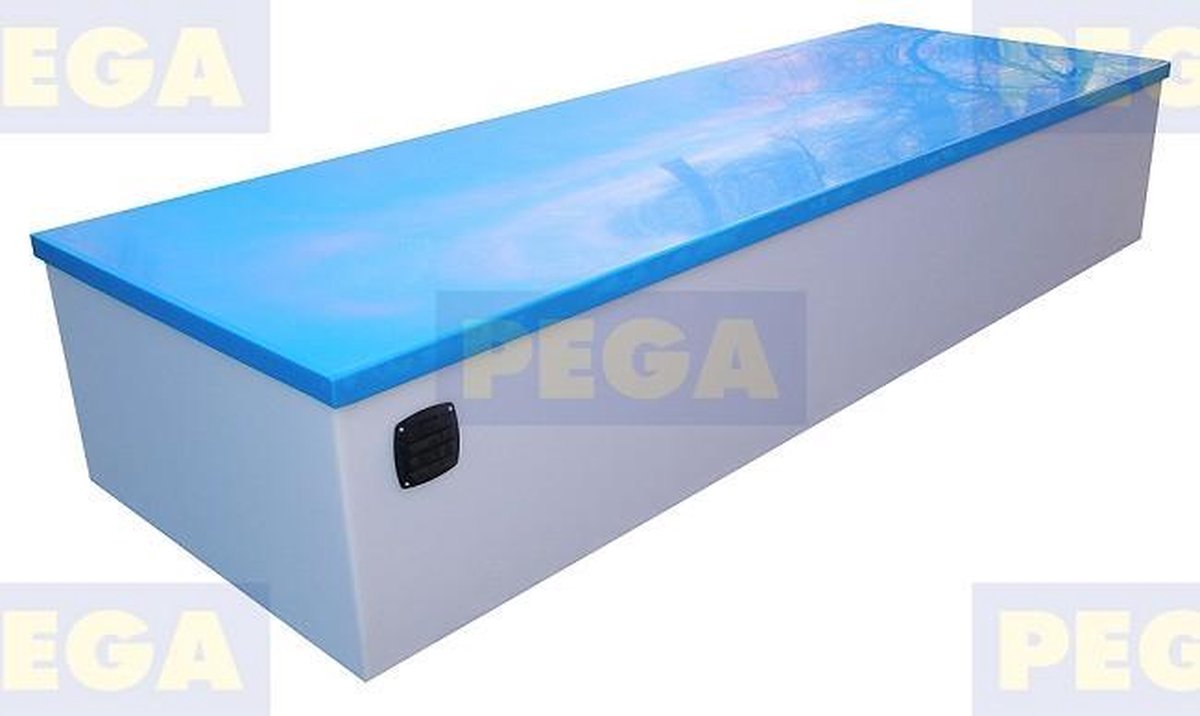 Sailbox Afmeting 300 x 90 x 30 cm HDPE / Vlak deksel (290.10)