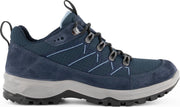 Travelin' Svendborg - Lage Dames wandelschoenen - Waterdicht en ademend - Blauw Leer - Maat 37