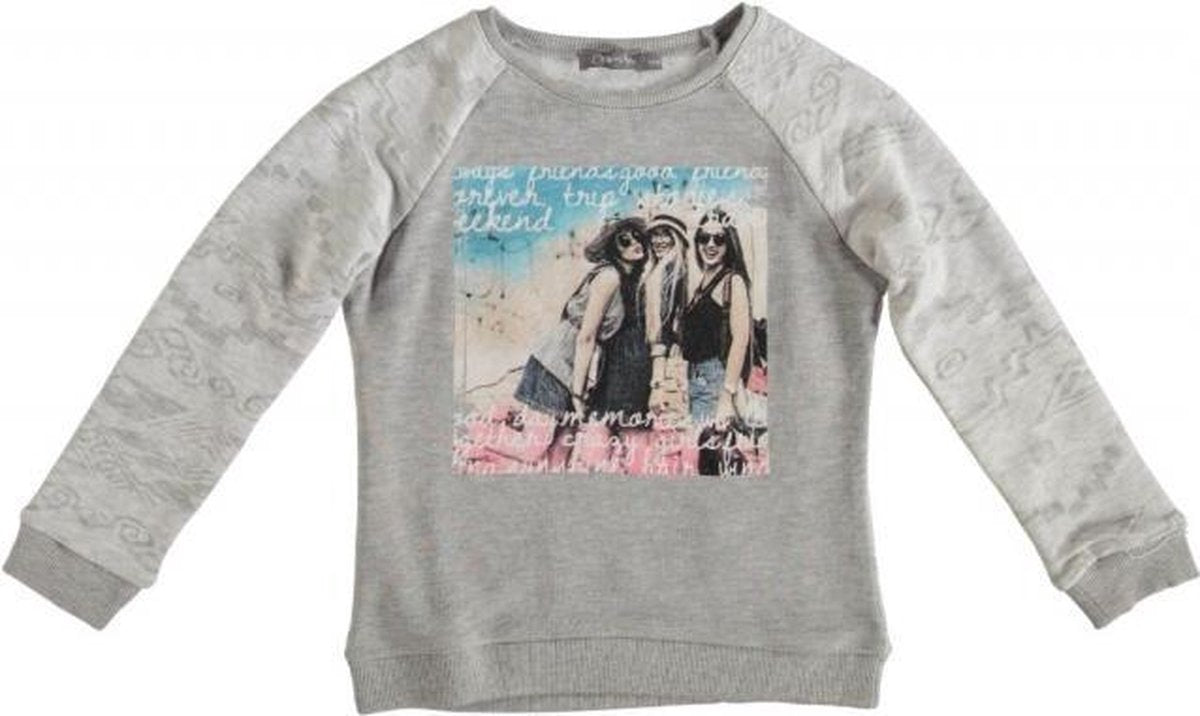 Geisha grijze sweater Maat - 128