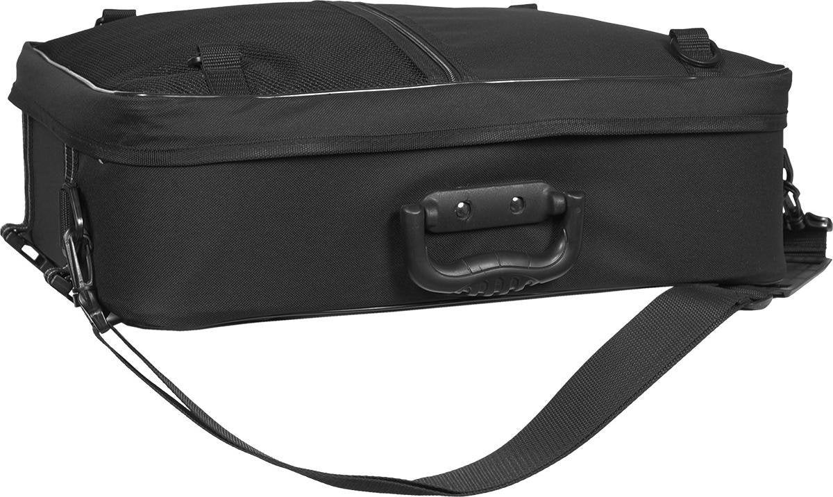 Dubbele fietstas Greenlands Touring 600D polyester 25 liter 35 x 47 x 15 cm - zwart met reflectie