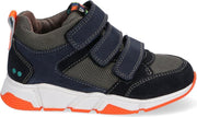 Bunnies JR 220841-429 Jongens Lage Sneakers - Blauw - Suède - Klittenband