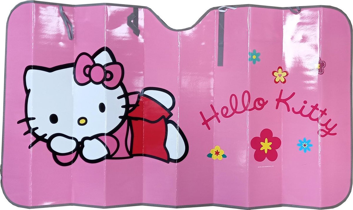 Hello kitty zonwering auto - zonnescherm auto voorruit- 130 x 70 cm - Universeel - voorruit ijsvrij houden