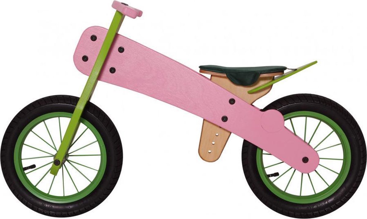 forbabies Houten Loopfiets Kleuren Roze 2-5 Jaar