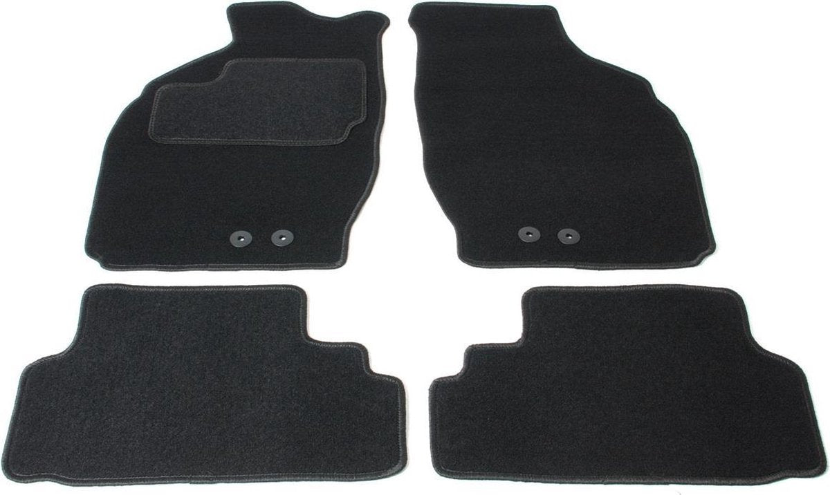 Automatten op maat - zwart stof - geschikt voor Opel Agila 2000-2008