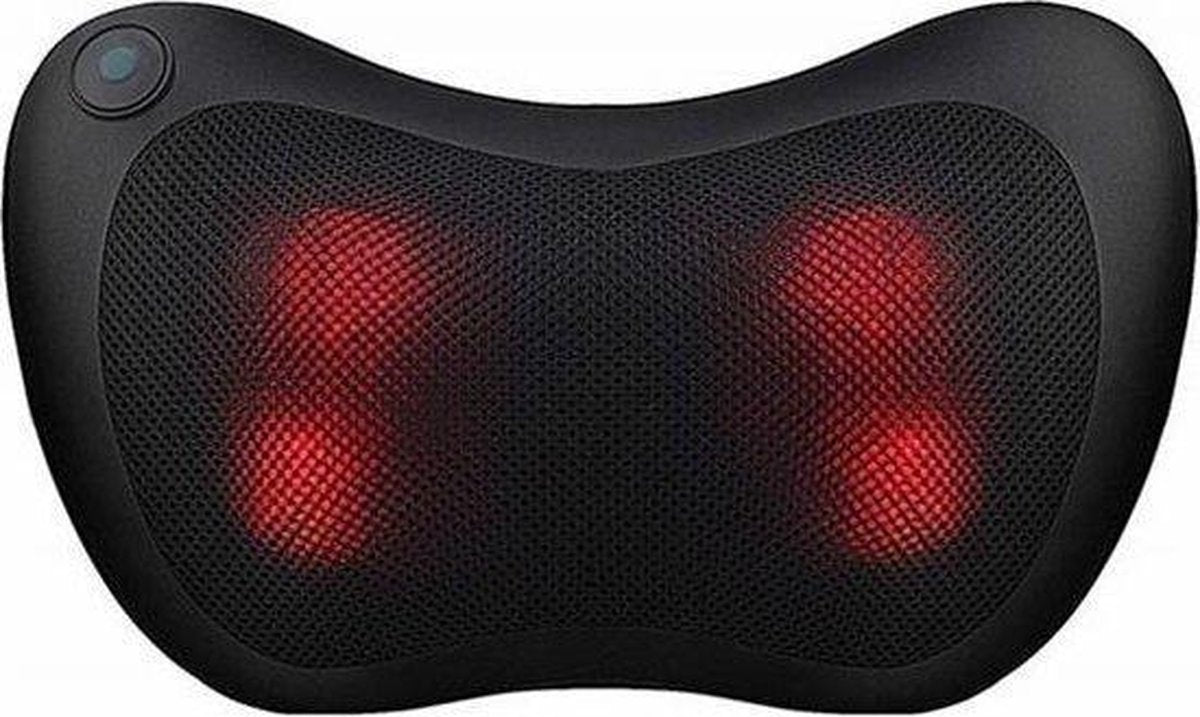 LUXE Elektrisch Shiatsu Massage Kussen met Stoelgesp - Met Warmte Functie - Zwart