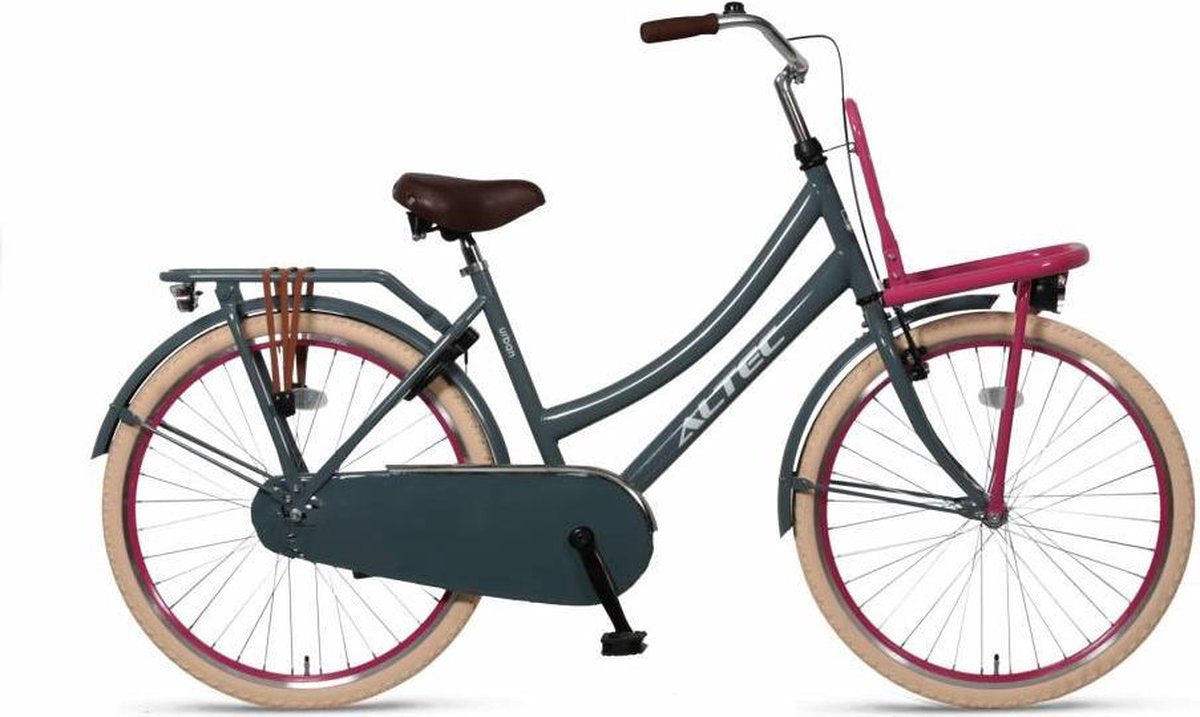 Altec Urban transportfiets 26 inch Grijs/Roze