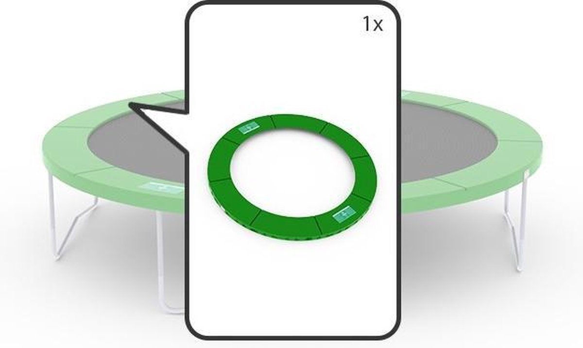 BERG Beschermrand voor Champion 430 (14ft) - groen