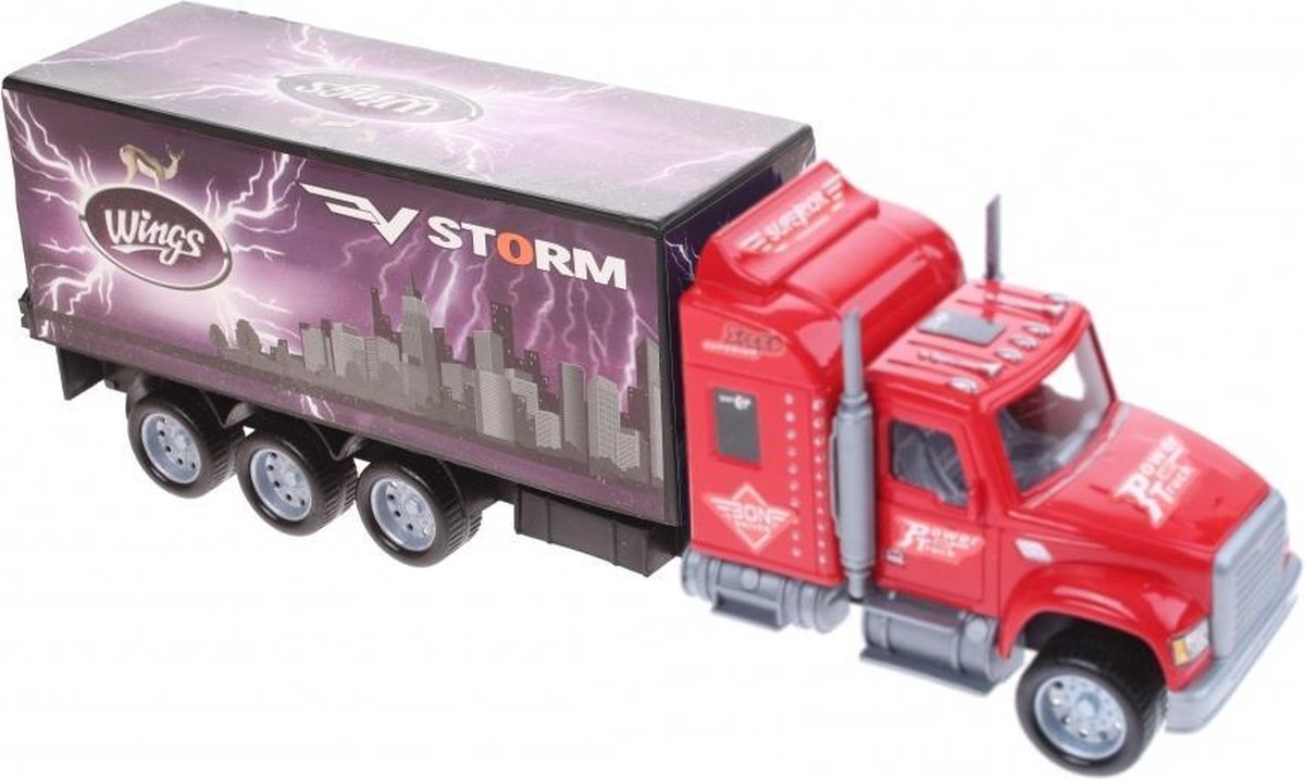 Gearbox Vrachtwagen Transporter 36 Cm Rood/paars