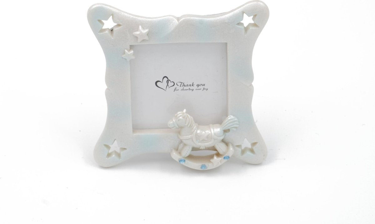 Kleine Fotokader/Fotolijst Set Voor Je Leuke Babyfoto's - Lichtgroen - 8st - 9x9cm