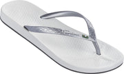 Ipanema Anatomic Brilliant Dames Slippers - White/Silver - Maat 38
