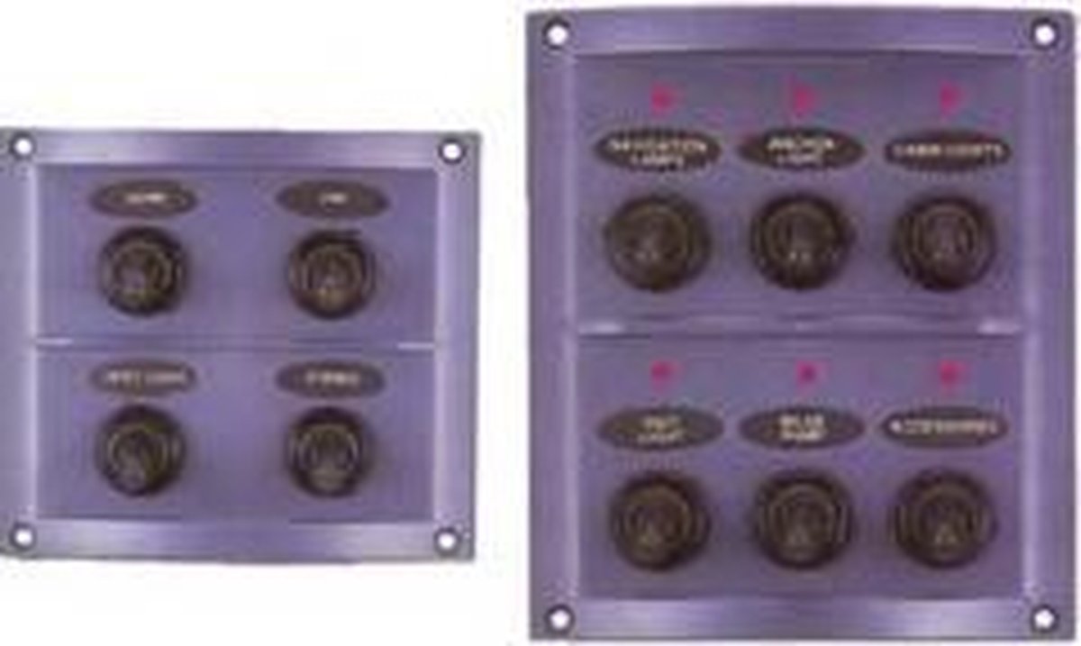 6 schakelaars 115 x 125 mm (GS11181)