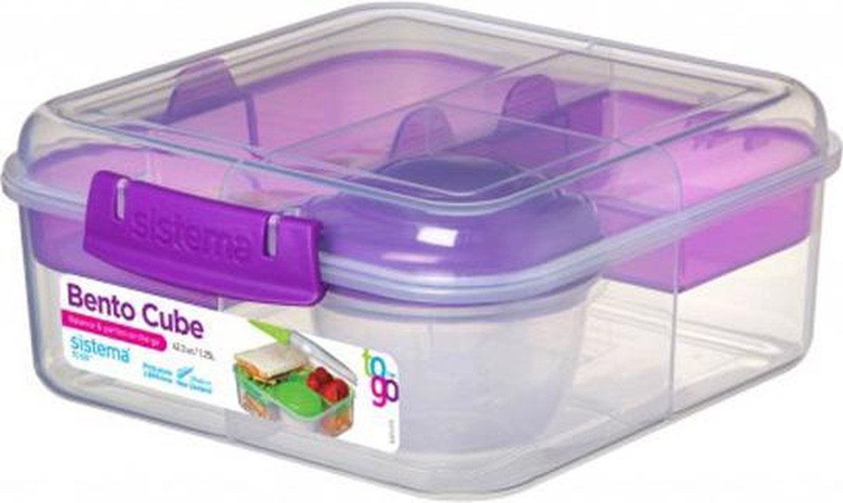 Sistema To Go Bento Cube lunchbox paars