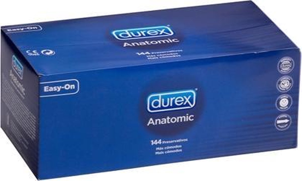 Durex Anatomic Condooms - 144 stuks - Drogisterij - Condooms - Transparant - Discreet verpakt en bezorgd