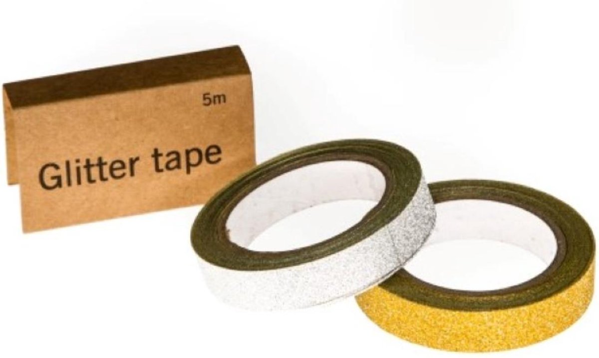 tape Glitter goud / zilver