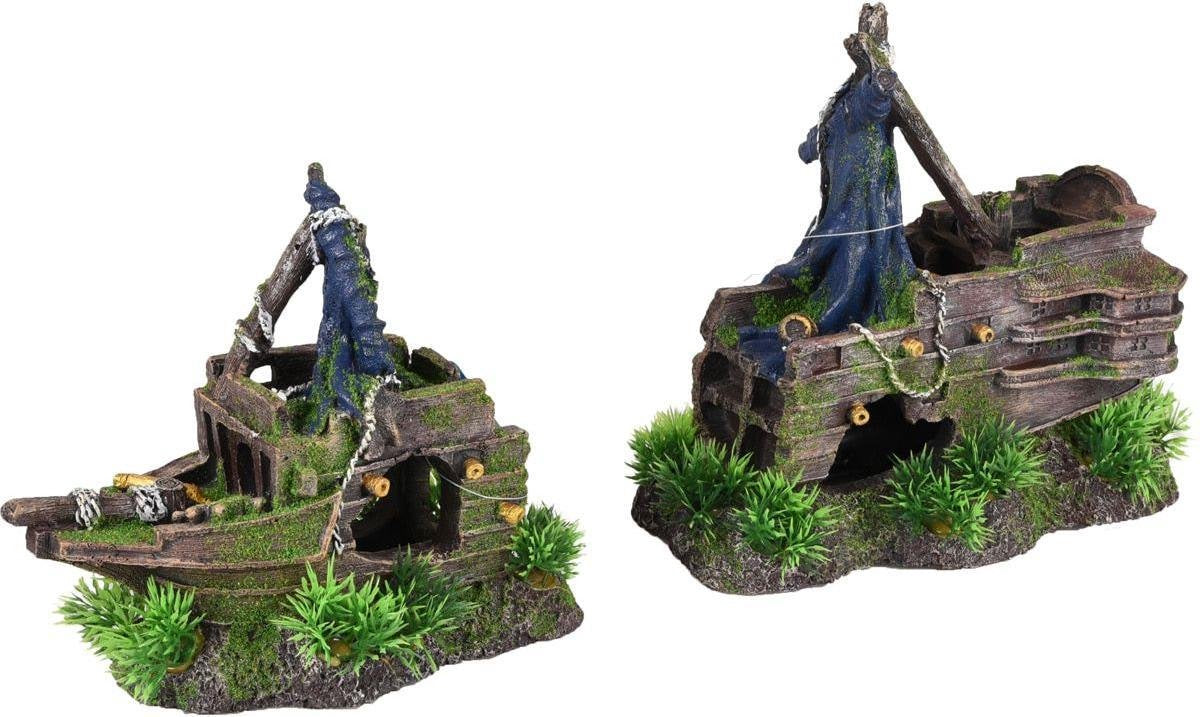 Aquarium decoratie Moza Scheepswrak  - 43 x 11 x 21 cm