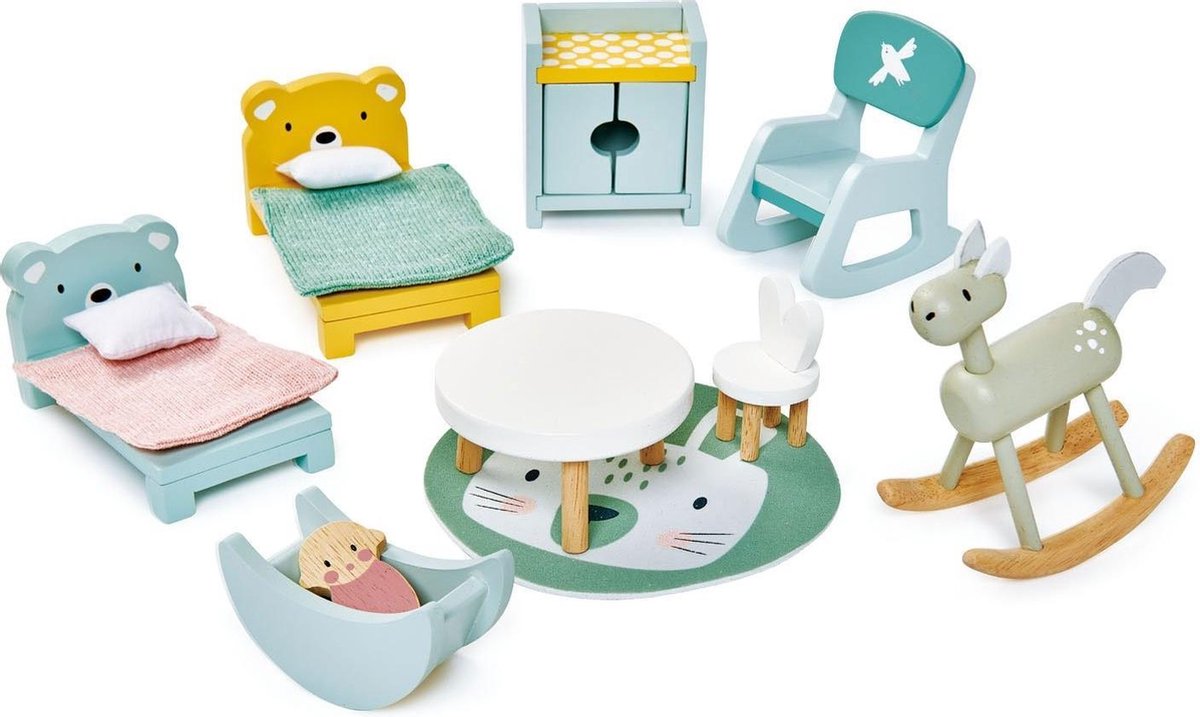 Meubeltjes Kinderkamer – Poppenhuis | Tender Leaf Toys