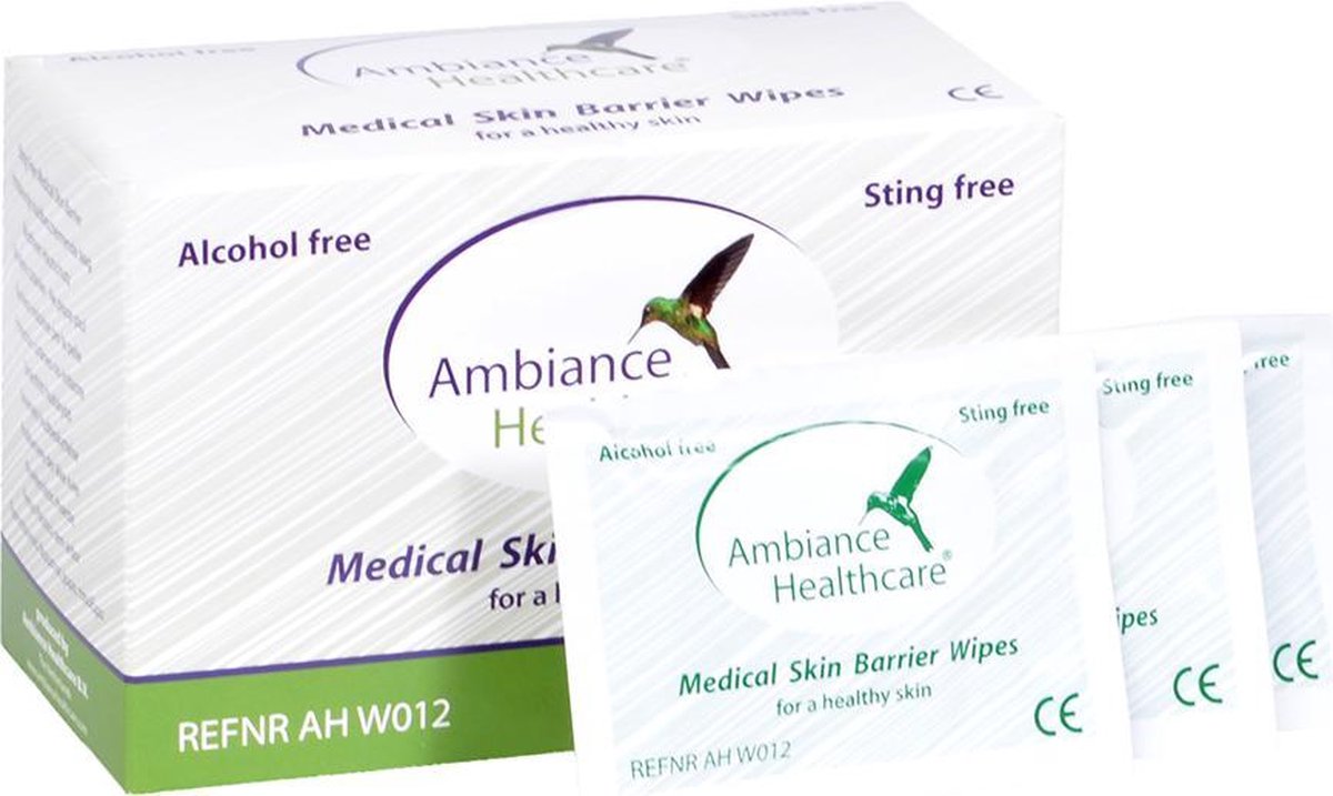 Ambiance Medical Skin Barrier Wipes - Huidbescherming Doekjes - Huidbeschermer - Pre tape
