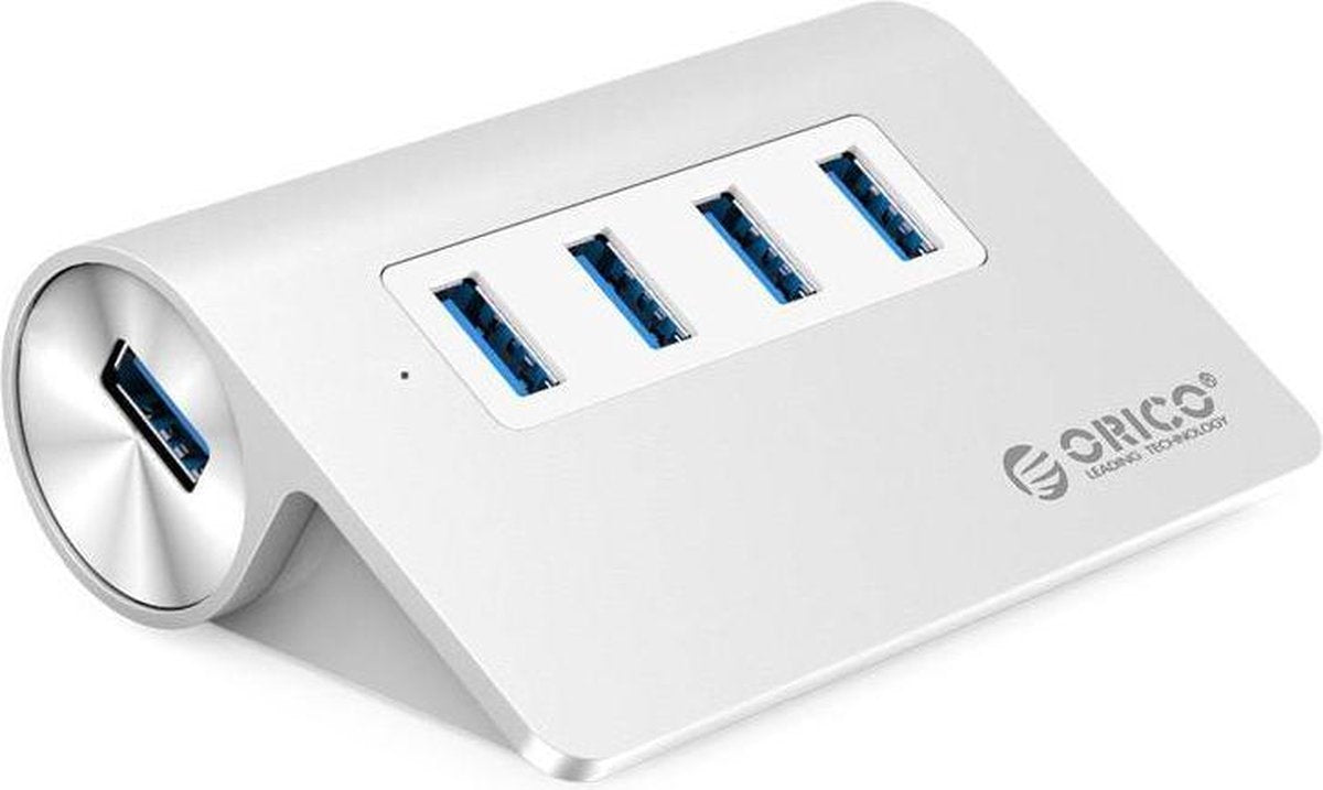 Orico USB desktop hub met 4 poorten - USB3.0 - busgevoed / aluminium - 1 meter